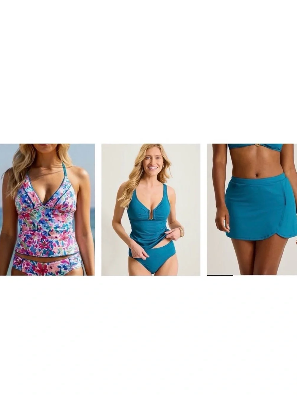 NWT - 3 Suits in 1!  Reversible Tommy Bahama Tankini & Matching 2 Piece Set MED